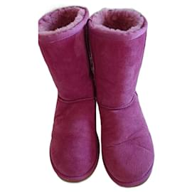 UGG Classic Short Stiefeletten Wildleder Fuchsia - Autre Marque