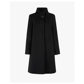 Autre Marque Cappotto nero Cinzia Rocca in misto cashmere e lana