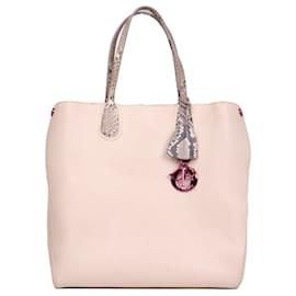 DIOR - Dioraddict Tote Bag aus beigem Leder und Python
