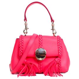 CHLOÉ - Borsa a spalla Chloé Penelope PM in pelle rosa