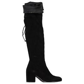 Botas altas Stuart Weitzman en ante negro