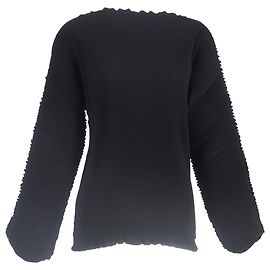 Totême Azores Top de cuello barco en poliéster negro