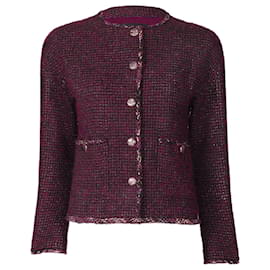 Giacca in tweed viola Chanel