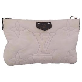 LOUIS VUITTON Maxi Multi Pochette Accessori Borsa Nylon Rosa M21056 Auth bs20130