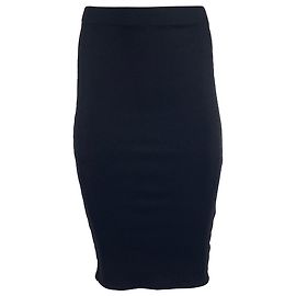 Falda ajustada hasta la rodilla en nylon negro Anine Bing