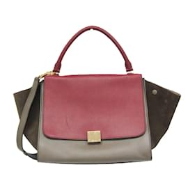 Céline Borsa in pelle e suede Trapeze di Celine