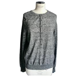 ALLSAINT SPITAFIELS Hellbrauner Melange-Pullover von hoher Qualität in nahezu neuwertigem Zustand TM - All Saints
