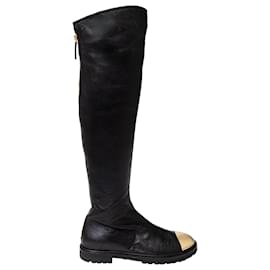 Dalila Lederstiefel mit Metallspitze von Giuseppe Zanotti
