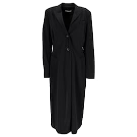 Abrigo midi de un solo botón Jil Sander en lana negra