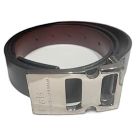 Cintura Dolce & Gabbana in pelle nera
