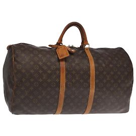 LOUIS VUITTON Monogram Keepall 60 Borsa Boston M41422 LV Auth 101788