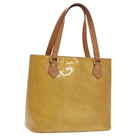 LOUIS VUITTON Borsa a Mano Monogram Vernis Houston Beige M91004 LV Auth th5476