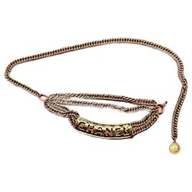 Chanel Gürtel Gold Metall 80 cm
