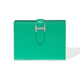 Hermès Accessorio HERMES Bearn in Pelle Verde - 102300