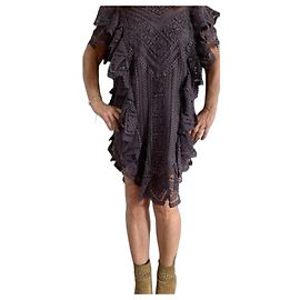 Abito Isabel Marant Etoile Zanetti in cotone colore notte