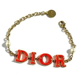Bracciale charm con logo Christian Dior per donne