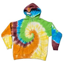 R13 Hoodie Tie Dye Regenbogen Baumwolle Lyocell XXS