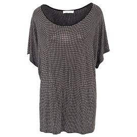 Camiseta oversized con strass Pierre Balmain