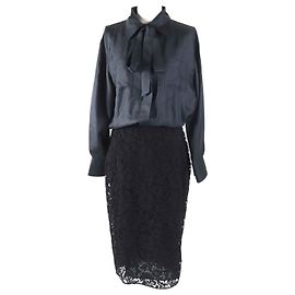 Valentino Seidenrayonkleid schwarz 44 Damen