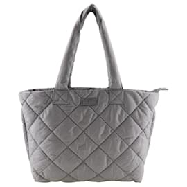 Borsa tote in nylon trapuntato Folli Follie grigia - Autre Marque