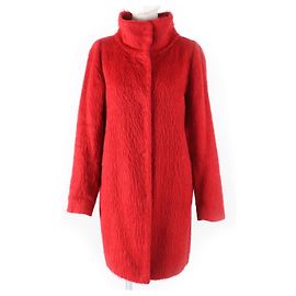 Autre Marque Abrigo rojo de cuello alto para mujer Herno