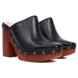 JACQUEMUS - Zoccoli Jacquemus in pelle nera (taglia 37)