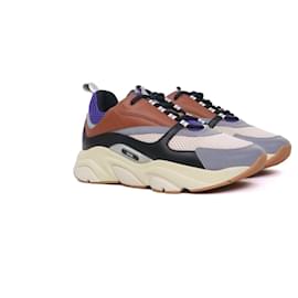 DIOR - B22 Sneakers Dior in tessuto a rete "viola caffè" (T43)