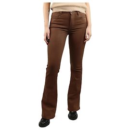 Paige Jeans Braune ausgestellte High-Rise-Jeans - Größe UK 8