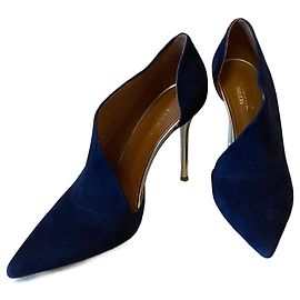 Autre Marque Décolleté Malone Souliers Suede Argento Blu 37