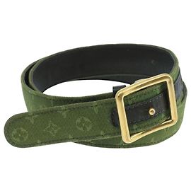 LOUIS VUITTON Cintura Mini Monogram 36,6" TST Khaki LV Auth 98161