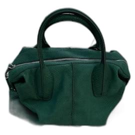 Bolso Tod's de piel de pitón verde