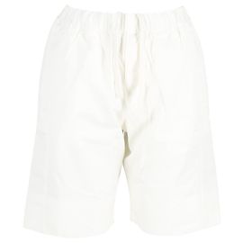 Pantalones cortos con cordón Alexander McQueen en algodón blanco