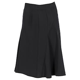 Gonna midi a pannelli Givenchy in acetato nero