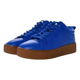 Sneakers Bottega Veneta in pelle blu scuro