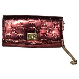 Pochette Missoni Logo Rosso Scuro Vernice