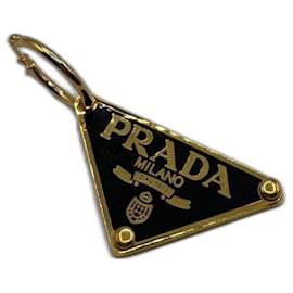 Orecchini Prada Metallo Nero e Oro