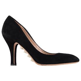 Pumps con borchie Valentino Garavani in suede nero