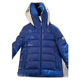Moncler Mädchen Mantel hellblau aus Nylon