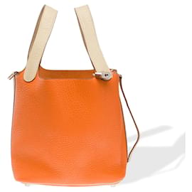 Borsa HERMES Picotin in Pelle Arancione - 102332 - Hermès