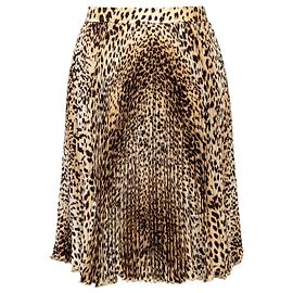 Falda plisada con estampado de leopardo Valentino Miss V