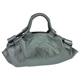 LOEWE Anagram Nappa Aire Borsa in Pelle Gunmetal Auth ep6842 - Loewe