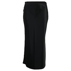 Falda Midi Joseph en Seda Negra