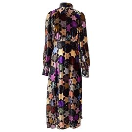 Vestido midi Estrella con estampado de estrellas de Sea New York en terciopelo multicolor