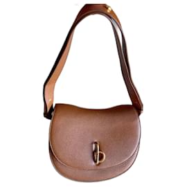 Burberry Rocking Horse Handtasche Hellbraun Leder und Pelz