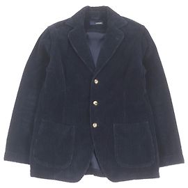 Autre Marque Chaqueta a medida de pana de algodón LARDINI azul marino M