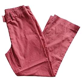 Red trousers Pinko pinstripe size 38 in perfect condition Made in Italy