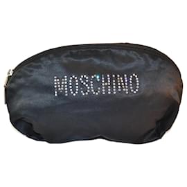 Pochette Moschino in satin nero