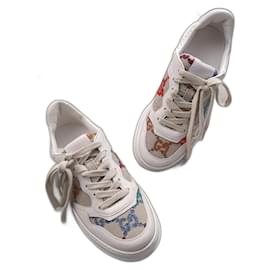Gucci ChuckyB Sneaker aus weißem Leder Größe 37