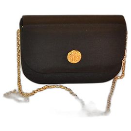 Mini bolsa Guy Laroche preta de tecido