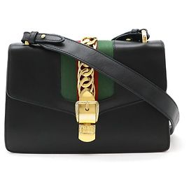 Bolso de hombro de cuero Gucci Sylvie